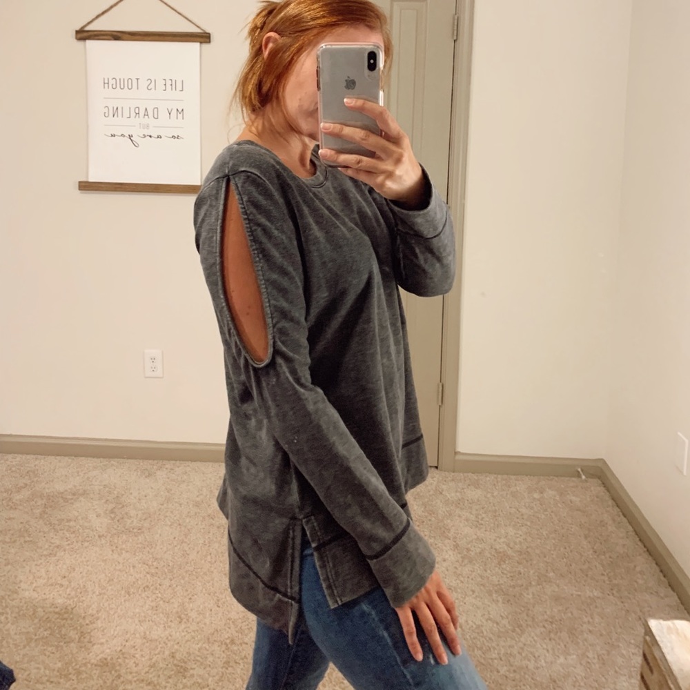 Gray Crewneck Sweatshirt